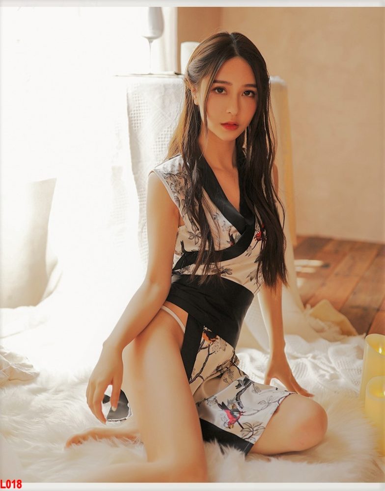 Cosplay kimono nhật bản sexy – A018 đen