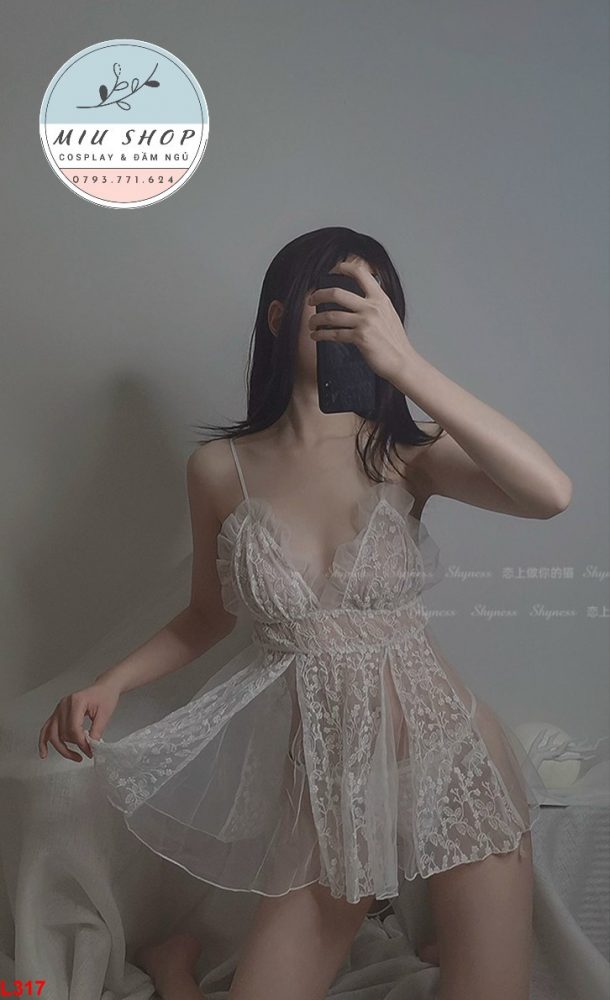 Đầm ngủ Ren xuyên thấu nàng thơ Sexy Miu